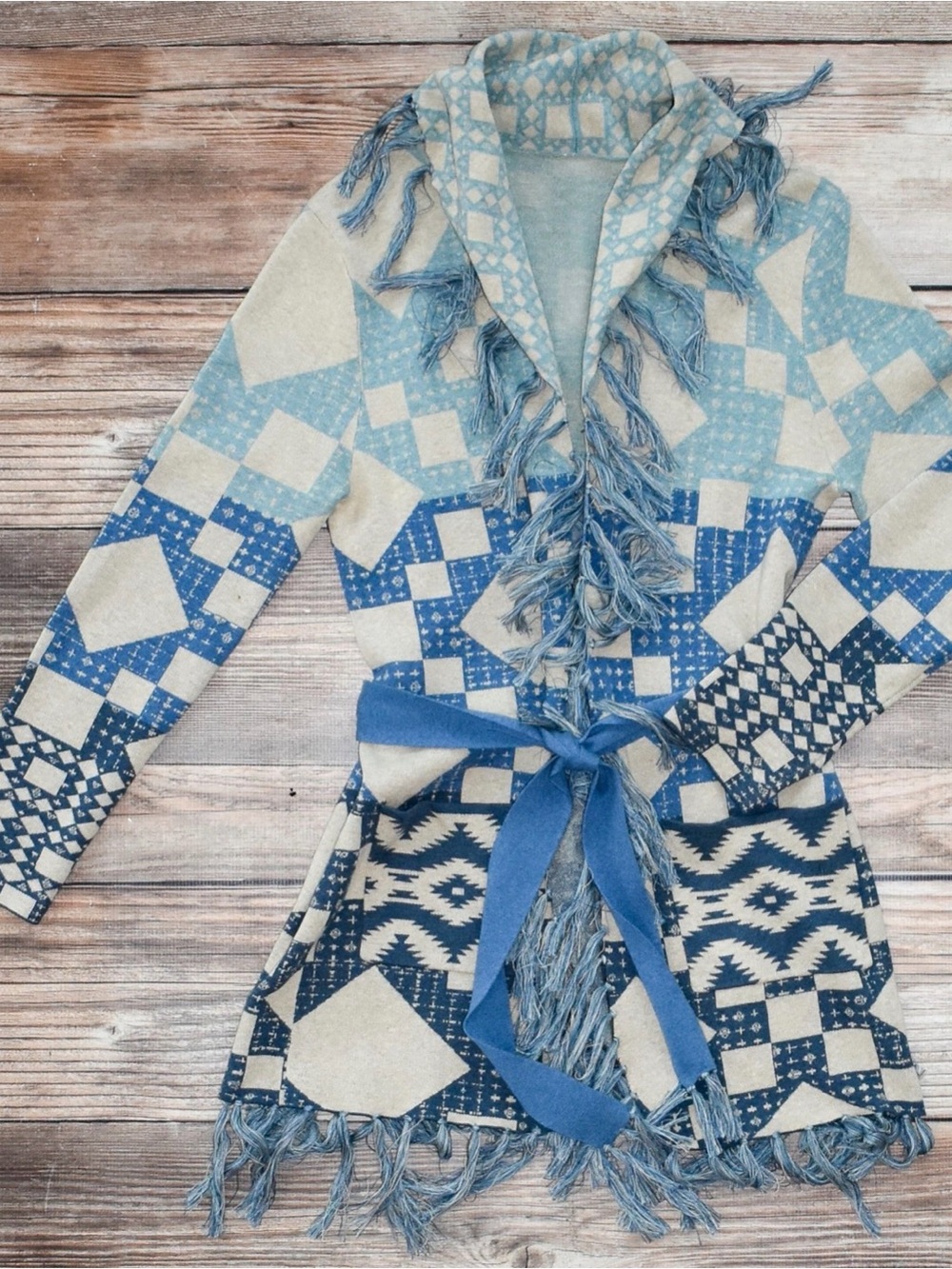 Tasha Polizzi Ladies Blue Annie Cardigan
